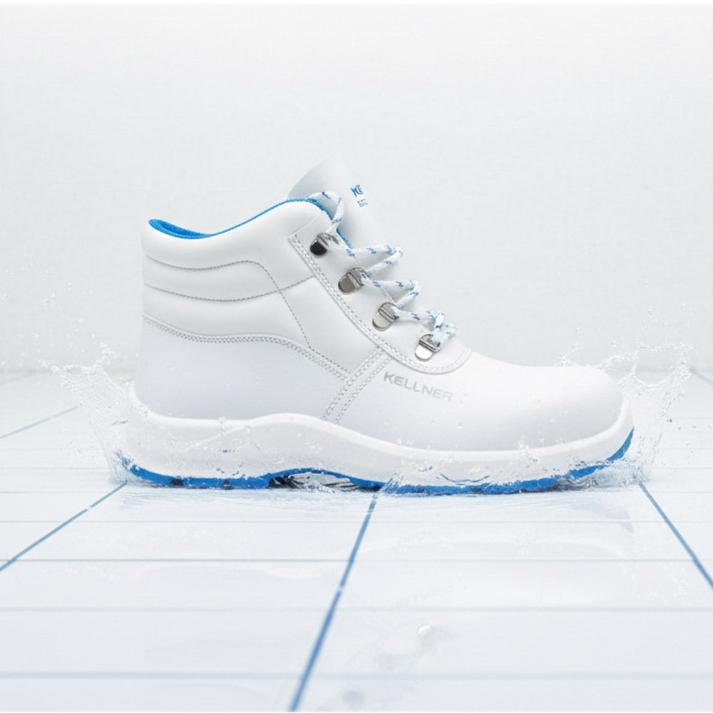 Grip S2 Sicherheitsschnürschuh Weiß / Blaue Sohle/2602