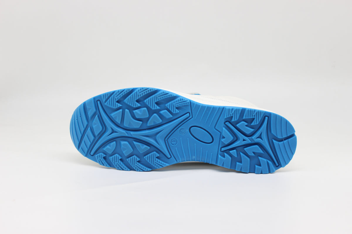 Grip S2 Sicherheitsschnürschuh Weiß / Blaue Sohle/