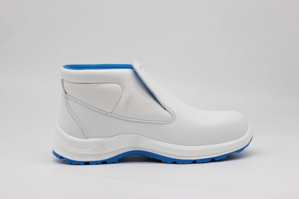 Base S2 Sicherheitsschuh Weiß / Blaue Sohle/
