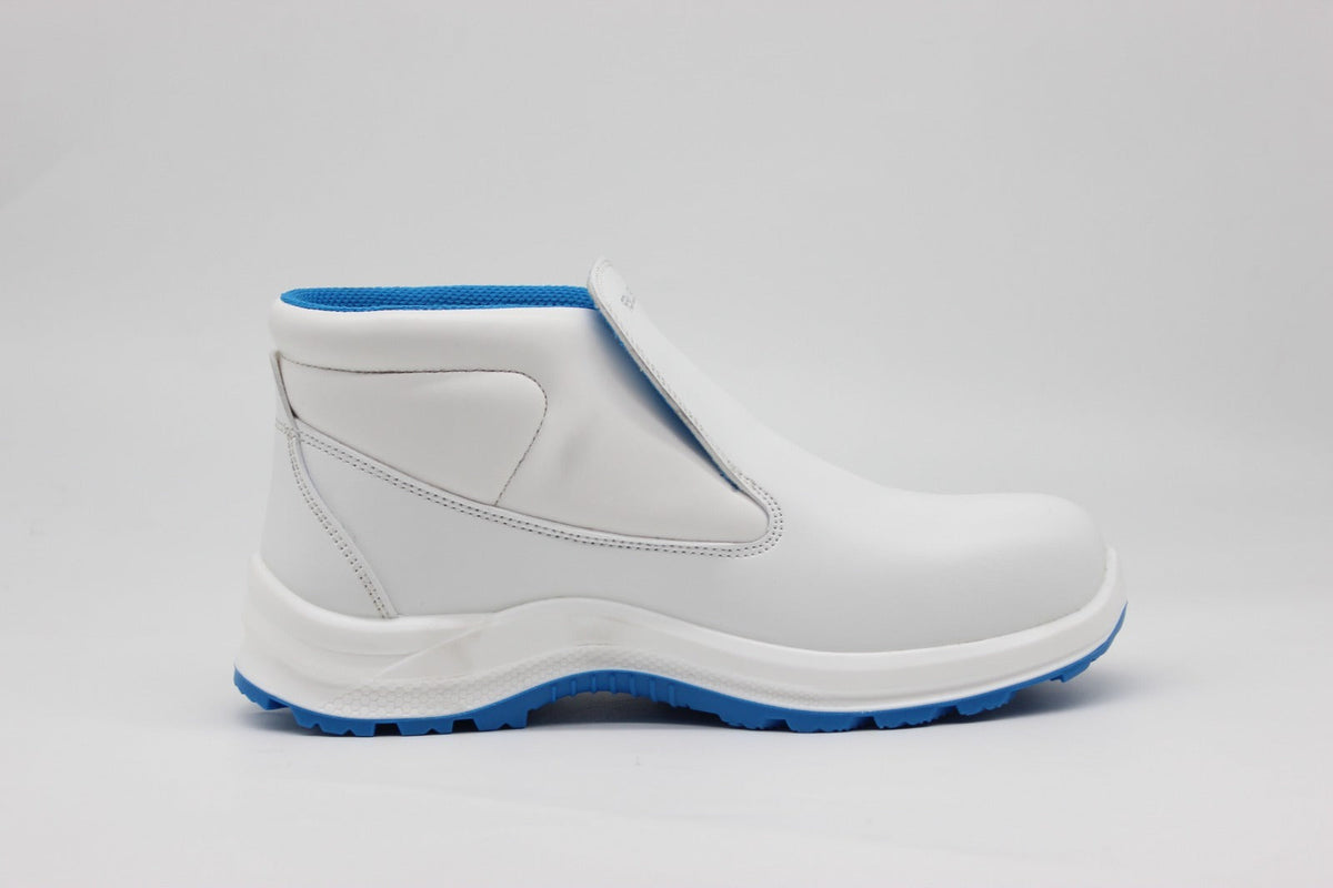 Base S2 Sicherheitsschuh Weiß / Blaue Sohle/