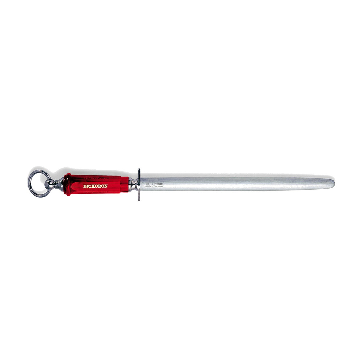 DICK Dickoron classic Wetzstahl 30 cm, roter Griff (75983-30)
