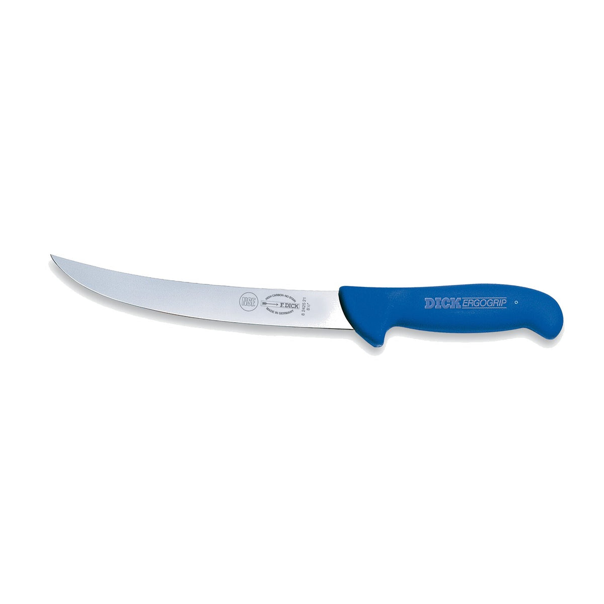 DICK ErgoGrip Zerlegemesser steif 21 cm, blau (8 2425 21)