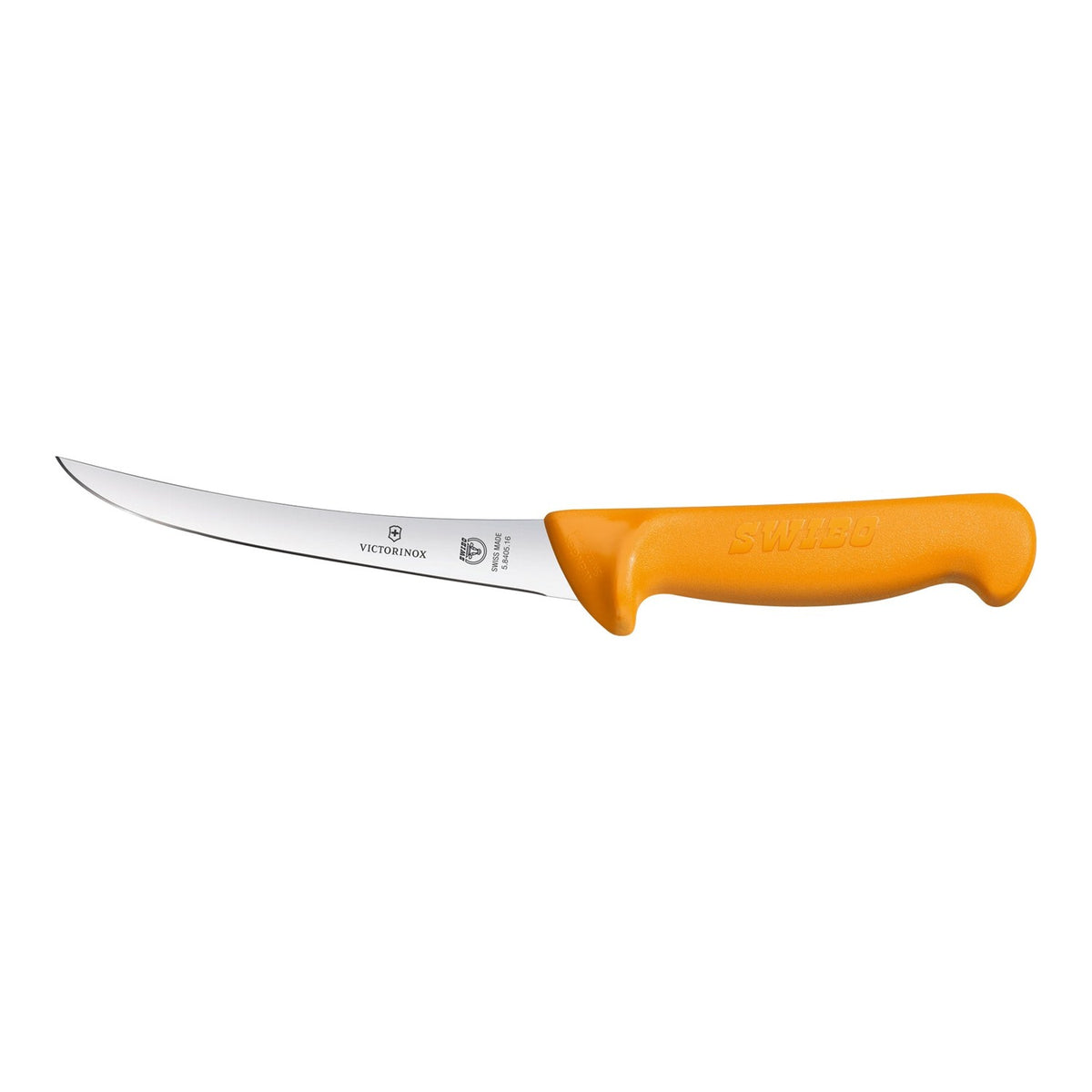 Victorinox Swibo Ausbeinmesser stark, gebogen 13 cm, gelber Griff (5.8405.13)