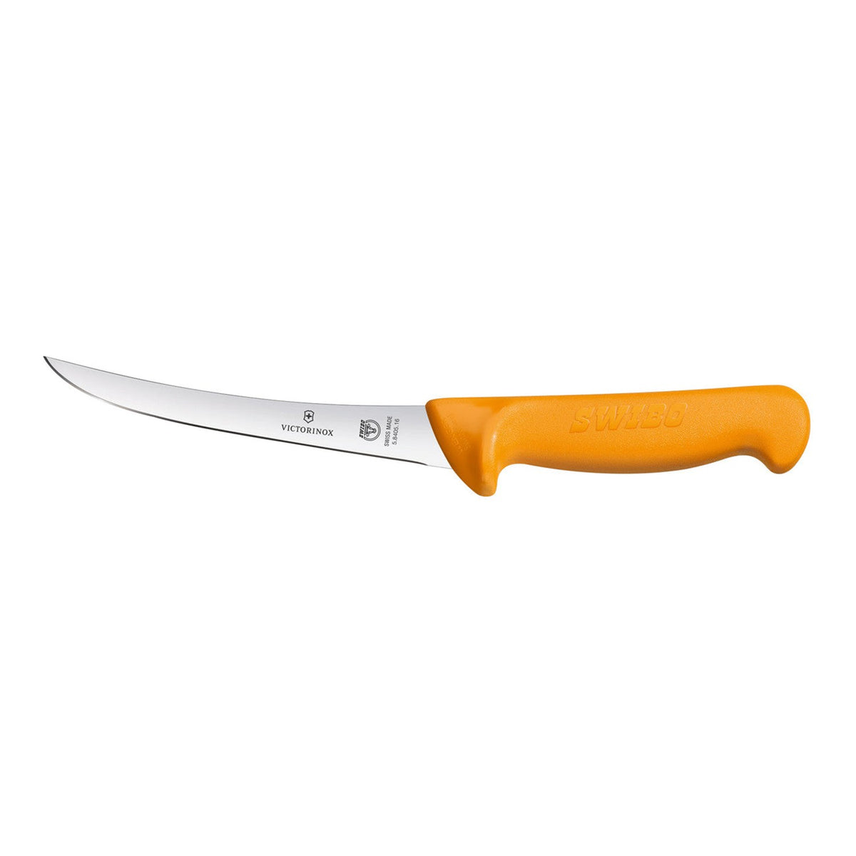 Victorinox Swibo Ausbeinmesser stark, gebogen 16 cm, gelber Griff (5.8405.16)